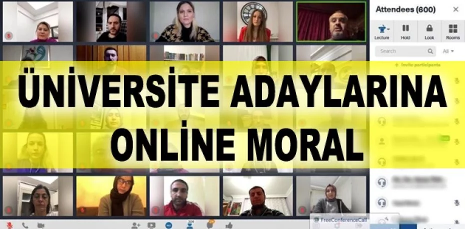 Üniversite adaylarına online moral