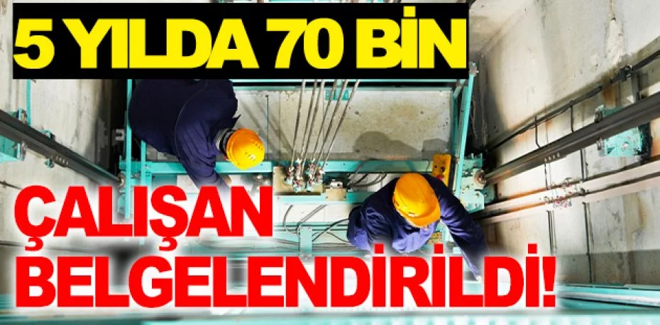 Bursa'da 5 yılda 70 bin çalışan belgelendirildi
