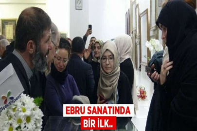 EBRU SANATINDA BİR İLK..