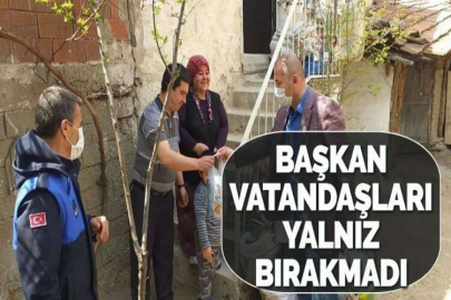 BAŞKAN VATANDAŞLARI YALNIZ BIRAKMADI