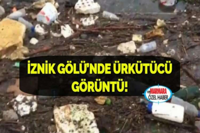İZNİK GÖLÜ’NDE ÜRKÜTÜCÜ GÖRÜNTÜ!