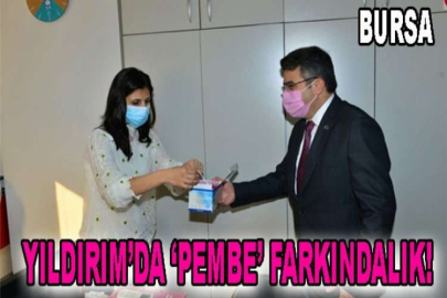 Yıldırım'da 'pembe' farkındalık!