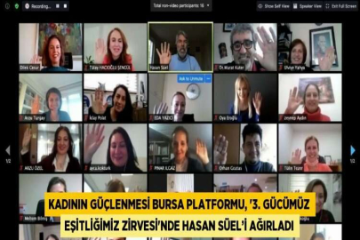 KADININ GÜÇLENMESİ BURSA PLATFORMU, '3. GÜCÜMÜZ EŞİTLİĞİMİZ ZİRVESİ'NDE HASAN SÜEL’İ AĞIRLADI