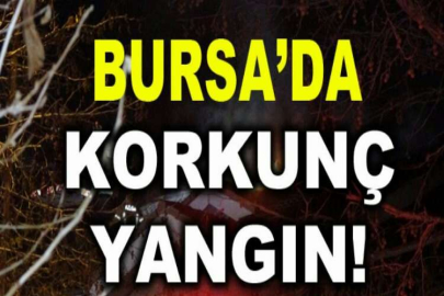 Bursa Yüzüncü Yıl'da villada korkutan yangın