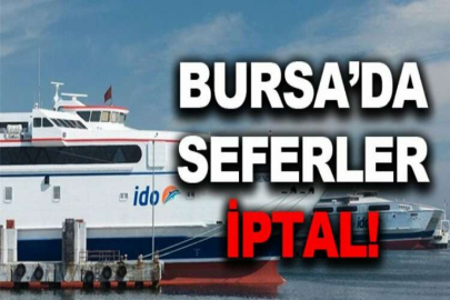 Bursa'da bazı feribot seferleri iptal edildi