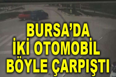 İki otomobil böyle çarpıştı: 2 yaralı