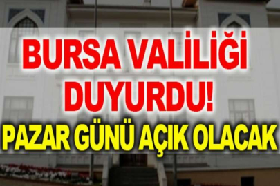 Nilüfer İlçe Nüfus Müdürlüğü pazar günü açık olacak