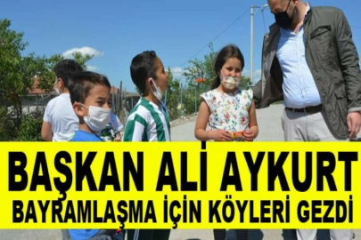 Orhaneli Belediye Başkanı Ali Aykurt bayramlaşma için köyleri gezdi