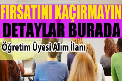 Ege Üniversitesi Öğretim Üyesi alım ilanı