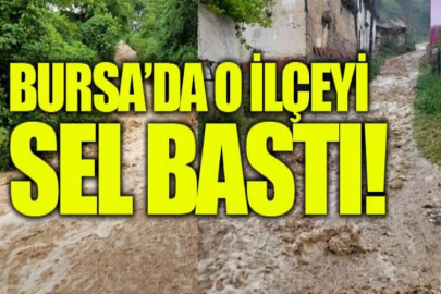 Orhaneli Başköy’ü sel bastı