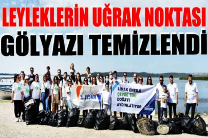 Leyleklerin uğrak noktası Gölyazı temizlendi