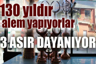 Kubbe ve minareleri süsleyen bakır alemler 3 asır dayanıyor