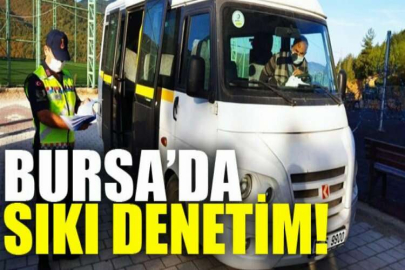 Bursa'da Jandarma'dan servis araçlarında ve okul çevrelerinde denetim