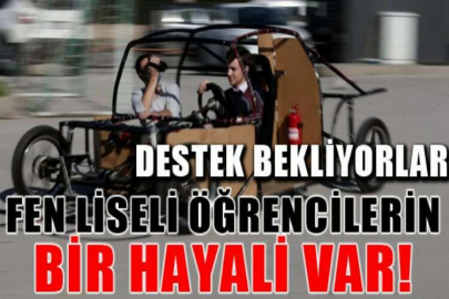 Fen liseli öğrenciler hayali otonom araç üretmek