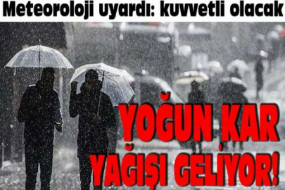 Meteorolojiden yoğun kar yağışı uyarısı!