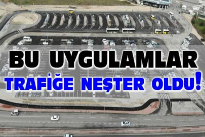 Bursa'da ücretsiz otoparklar ve park et devam et uygulaması trafiğe neşter oldu