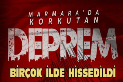 Tekirdağ'da korkutan deprem! Marmara Denizi'ndeki deprem İstanbul'da da hissedildi