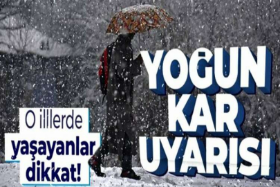 Meteorolojiden kar ve yağmur uyarısı!