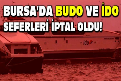 BUDO ve İDO'dan sefer iptalleri