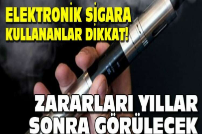 Elektronik sigara da normal sigara kadar zararlı