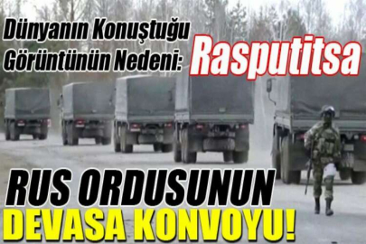 Rus ordusunun devasa konvoyu!