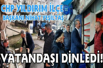 CHP YILDIRIM İLÇE BAŞKANI NİHAT YEŞİLTAŞ BASIN AÇIKLAMASI