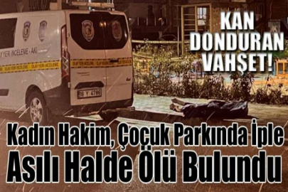 Bursa'da kadın hakim, çocuk parkında iple asılı halde ölü bulundu