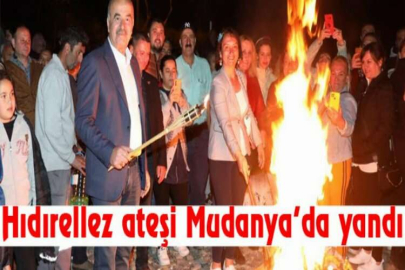 Hıdırellez ateşi Mudanya’da yandı