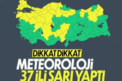 Meteoroloji 37 ili "sarı" kod ile uyardı