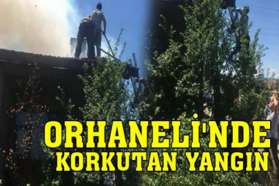 Orhaneli'nde korkutan yangın