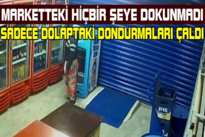 At arabasıyla gelip dolaptaki tüm dondurmaları çaldılar