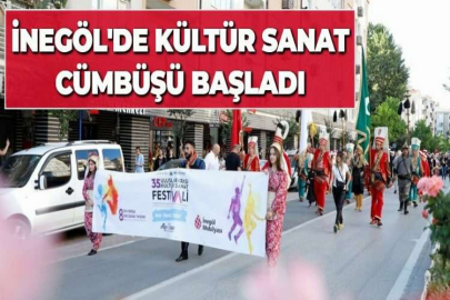 İNEGÖL'DE KÜLTÜR SANAT CÜMBÜŞÜ BAŞLADI