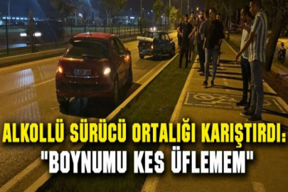 Alkollü sürücü ortalığı karıştırdı: "Boynumu kes üflemem"