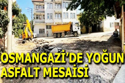 Osmangazi’de yoğun asfalt mesaisi