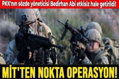 MİT, sözde yönetici Bedirhan Abi'yi etkisiz hale getirdi