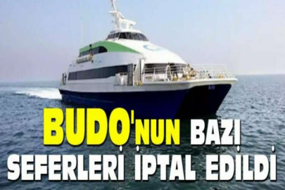 BUDO'nun bazı seferleri iptal edildi
