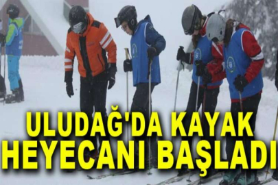 Uludağ'da kayak heyecanı başladı