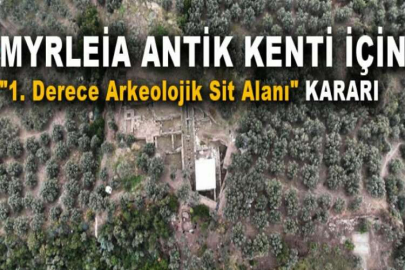 Myrleia Antik Kenti için "1. Derece Arkeolojik Sit Alanı" kararı