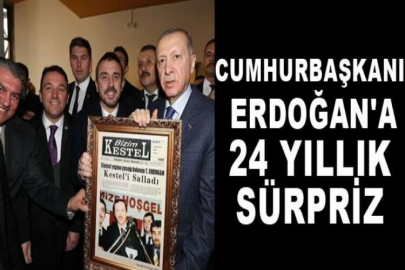 Cumhurbaşkanı Erdoğan'a 24 yıllık sürpriz
