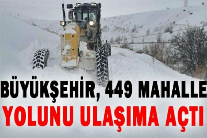 Büyükşehir, 449 mahalle yolunu ulaşıma açtı