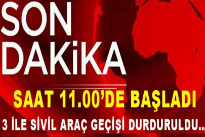 Deprem bölgesinde son dakika gelişmesi! 3 ile sivil araç geçişi durduruldu…