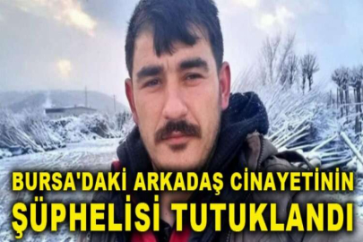 Bursa'daki arkadaş cinayetinin şüphelisi tutuklandı