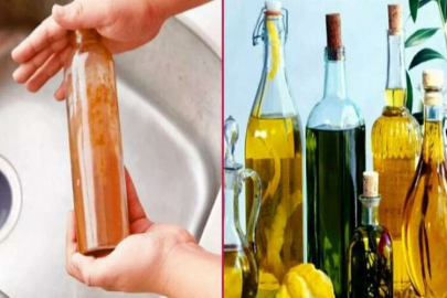 Yağlı şişelerinizi yağdan arındırmanın en pratik 5 yolu! Saniyelik çözümler...