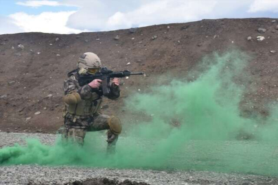PÖH'ün terör operasyonu tatbikatından kareler