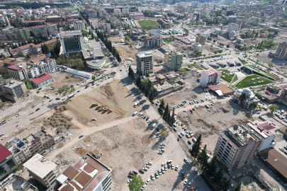 Depremlerin merkezi Kahramanmaraş havadan görüntülendi: Enkaz kalktı, meydanlar oluştu