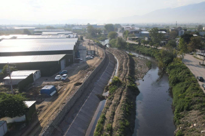 Bursa Samanlı’da taşkın tarihe karışıyor
