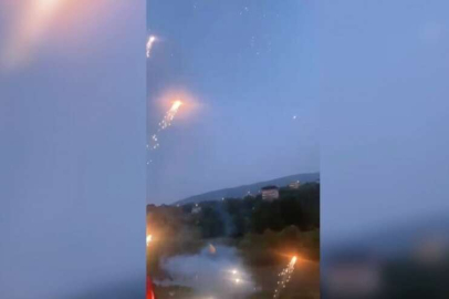 Bursa Nilüfer Boğaz Cafe'de havai fişek dehşet saçtı