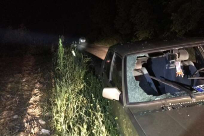 Bursa'da hasta arkadaşına yardım etti!Yolda otomobil çarptı!