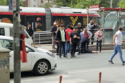 Minibüs yaşlı kadına böyle çarptı