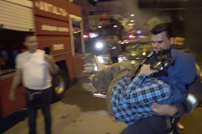 5 katlı binada çıkan yangında can pazarı yaşandı